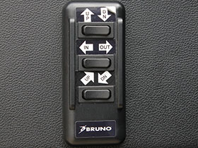 Bruno Out-Rider driver door control installed on black material