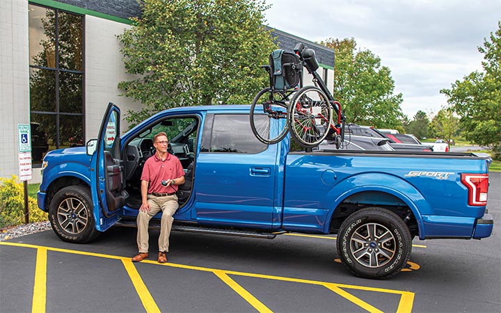 pickup truck with wheelchair lift