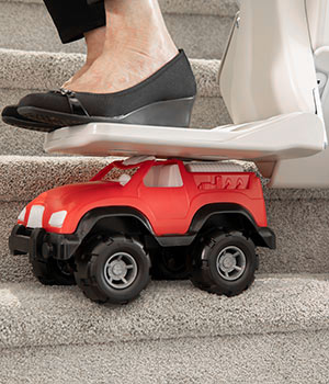 Elan straight indoor stair lift safety stop