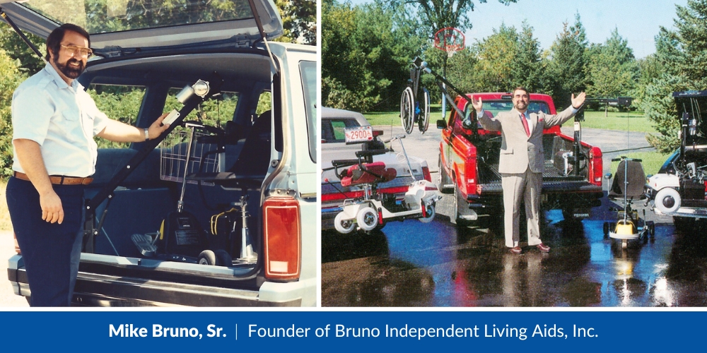 pictures of Mike Bruno, Sr. founder of Bruno